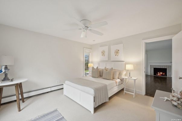 Bedroom, Fireplace, Interior
