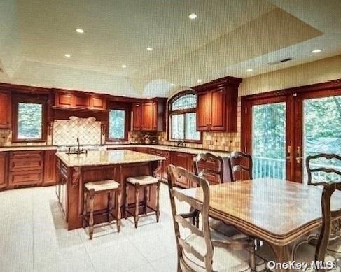 Dining room, Interior, Kitchen, Recessed Lighting