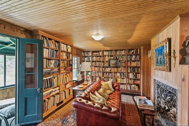 Fireplace, Interior, Living room, Wooden Ceilings, Wooden Walls