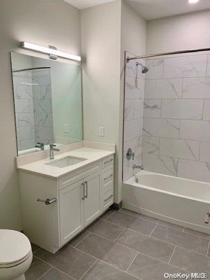 Bathroom, Interior, Marble Walls, Recessed Lighting