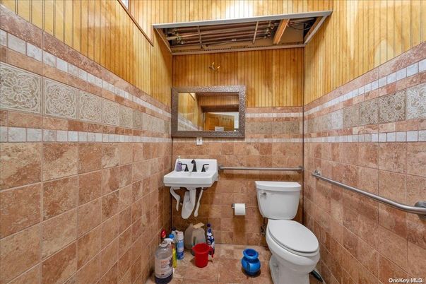 Bathroom, Interior, Wooden Walls