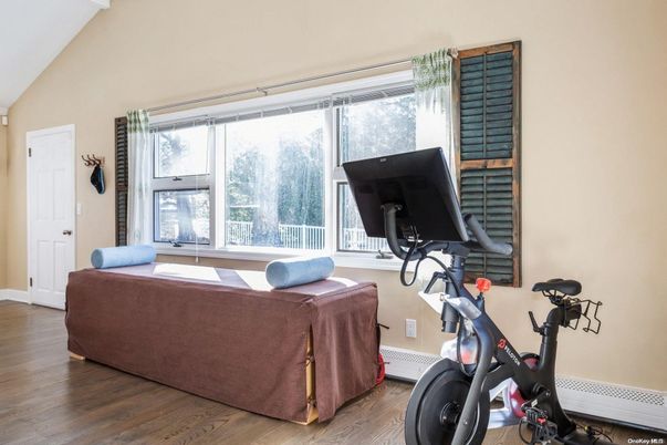 Fitness Equipment, Interior, Wood Texture Flooring