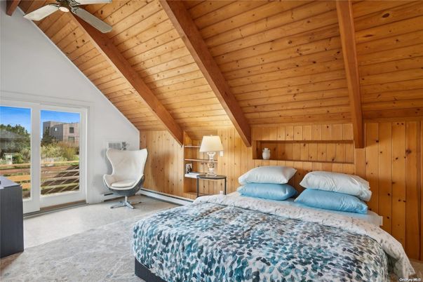 Bedroom, Interior, Wooden Beams, Wooden Ceilings, Wooden Walls