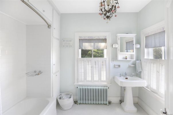 Bathroom, Chandelier, Interior