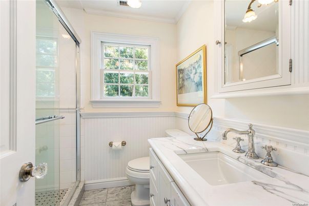 Bathroom, Glass Shower, Interior, Marble