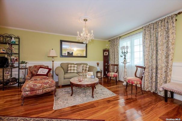 Chandelier, Interior, Living room, Wood Texture Flooring