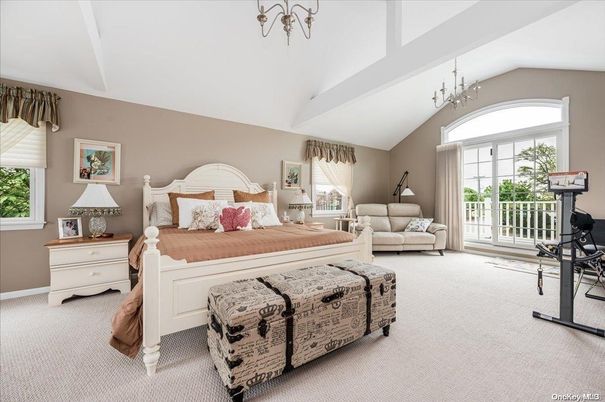 Bedroom, Chandelier, Interior