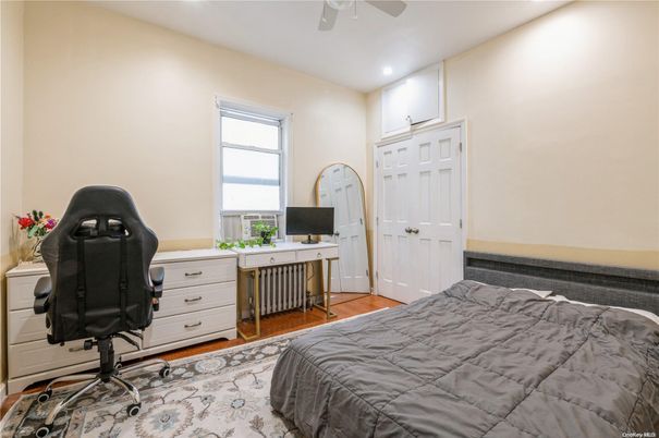 Bedroom, Home Office, Interior, Recessed Lighting, Wood Texture Flooring