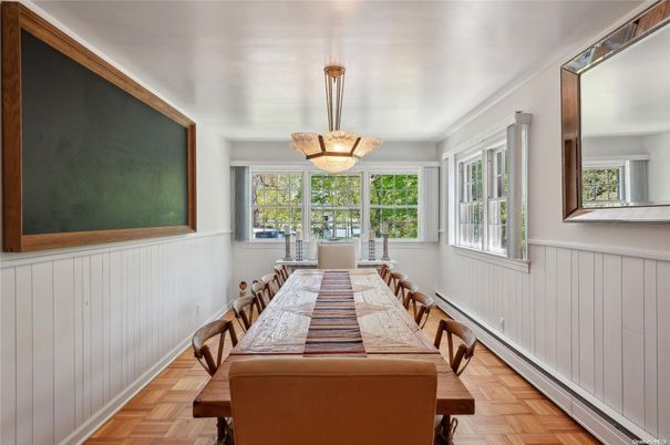 Dining room, Interior, Wood Texture Flooring