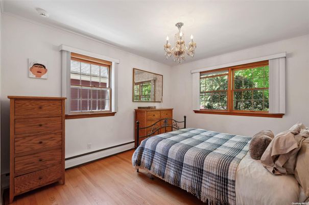 Bedroom, Chandelier, Interior, Wood Texture Flooring