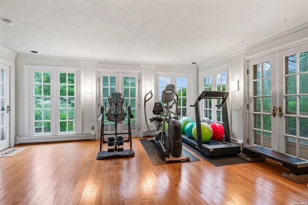 Fitness Equipment, Interior, Wood Texture Flooring