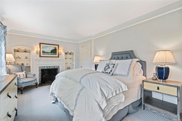 Bedroom, Fireplace, Interior