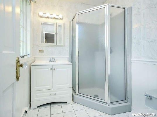 Bathroom, Glass Shower, Interior, Marble Walls