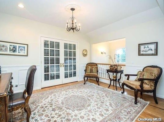 Chandelier, Interior, Recessed Lighting, Wood Texture Flooring