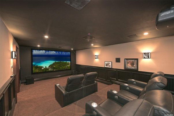 Home Theatre Room, Interior, Projection Screen, Recessed Lighting, Theatre Room