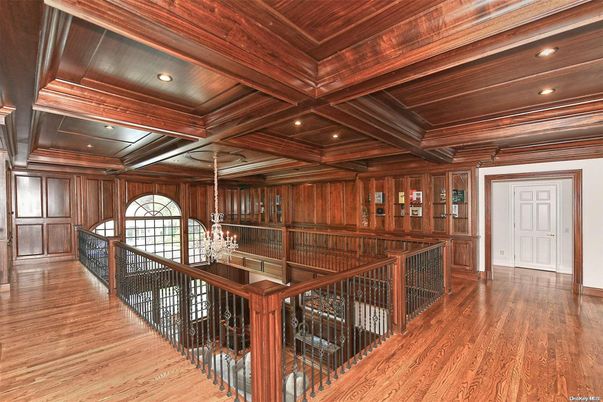 Chandelier, Interior, Recessed Lighting, Wooden Beams, Wooden Ceilings, Wood Texture Flooring, Wooden Walls