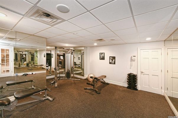 Fitness Equipment, Gym, Interior, Recessed Lighting
