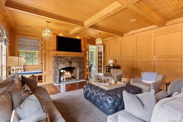 Fireplace, Interior, Living room, Wooden Beams, Wooden Ceilings, Wood Texture Flooring, Wooden Walls