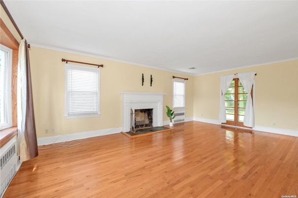 Empty room, Fireplace, Interior, Wood Texture Flooring
