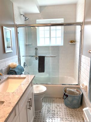 Bathroom, Dual Sink Vanities, Glass Shower, Interior