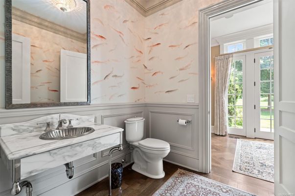 Bathroom, Interior, Wood Texture Flooring