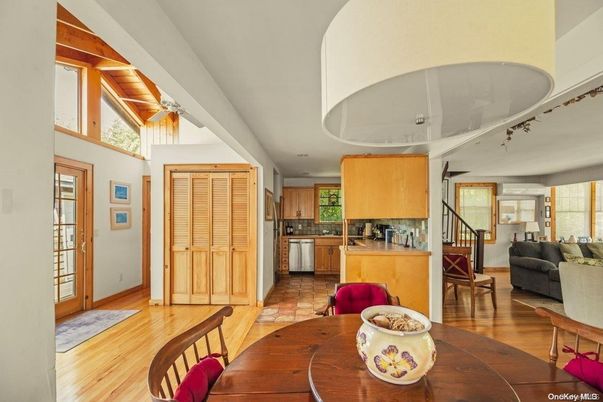 Dining room, Interior, Kitchen, Living room, Wood Texture Flooring