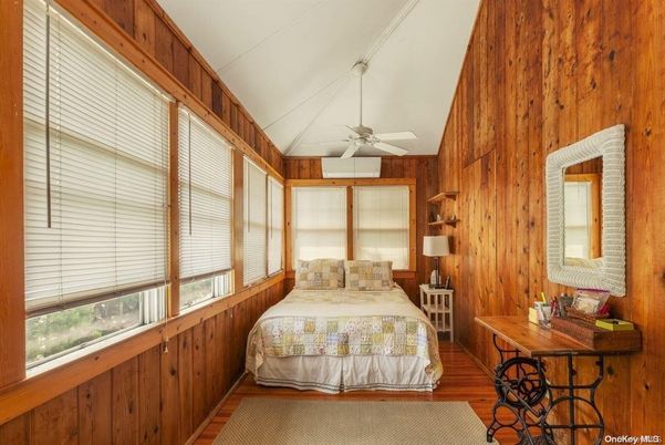 Bedroom, Interior, Wood Texture Flooring, Wooden Walls