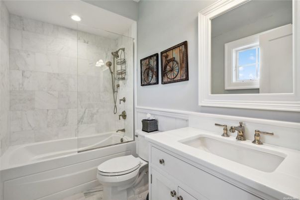 Bathroom, Glass Shower, Interior, Marble Walls, Recessed Lighting