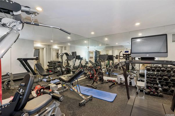 Fitness Equipment, Gym, Interior, Recessed Lighting