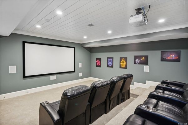 Home Theatre Room, Interior, Projection Screen, Recessed Lighting, Theatre Room