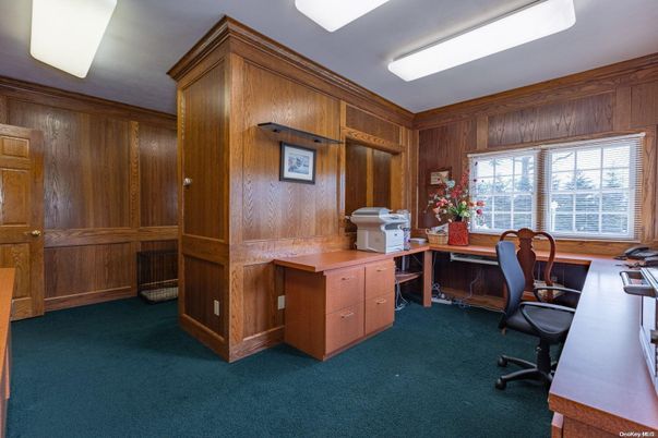 Home Office, Interior, Wooden Walls