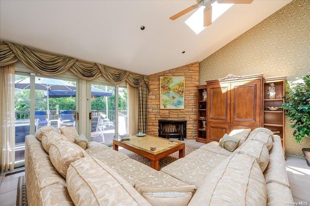 Fireplace, Interior, Living room, Stone Walls