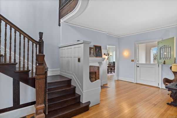 Fireplace, Interior, Wood Texture Flooring