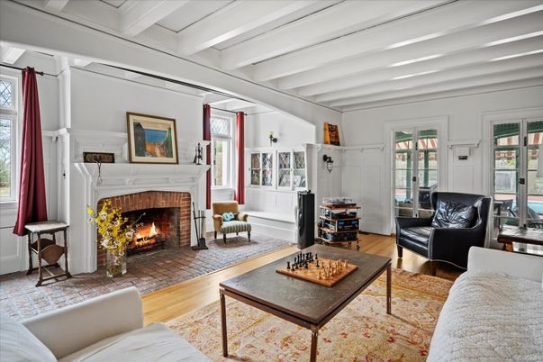 Fireplace, Interior, Living room, Wood Texture Flooring