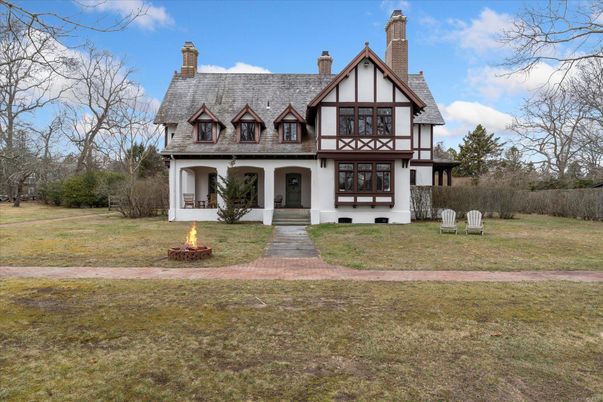 Backyard, Exterior, Facade, Tudor Revival
