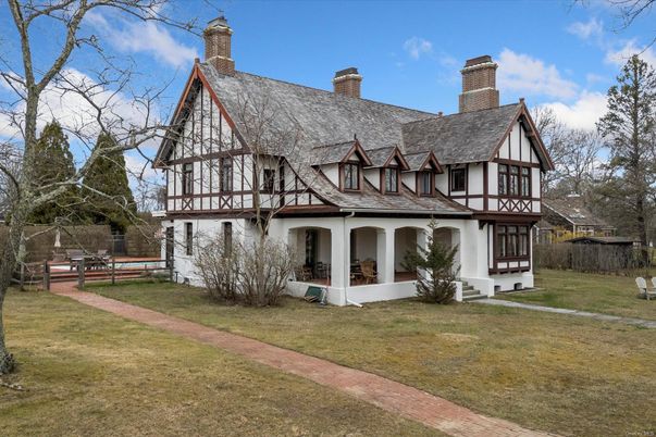 Backyard, Exterior, Facade, Tudor Revival