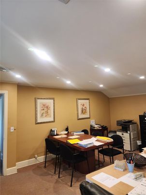 Home Office, Interior, Recessed Lighting