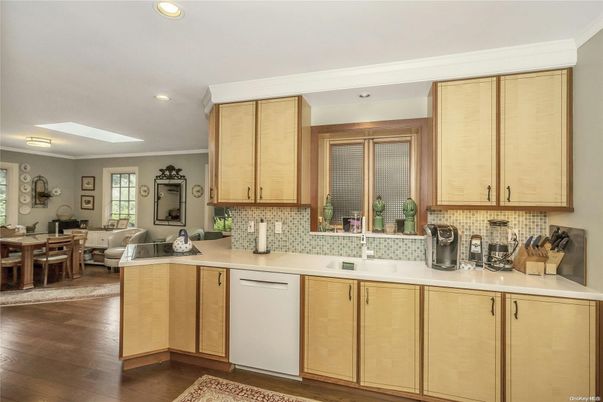 Dining room, Interior, Kitchen, Living room, Recessed Lighting, Wood Texture Flooring