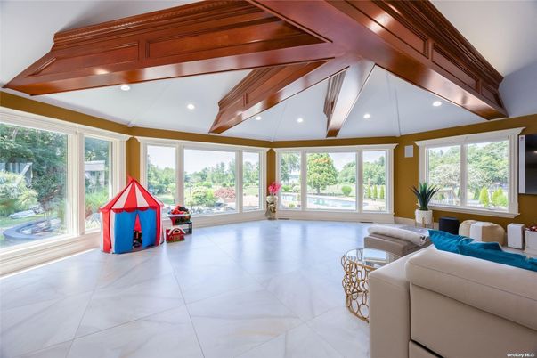 Interior, Recessed Lighting, Wooden Beams