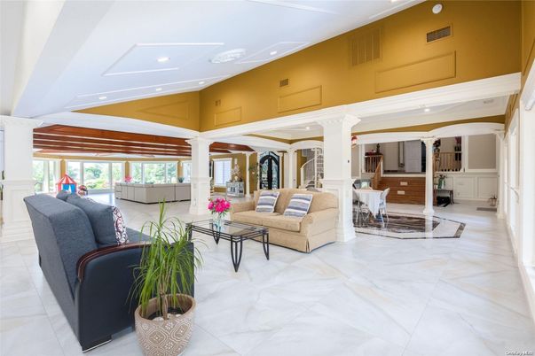 Interior, Living room, Marble, Recessed Lighting