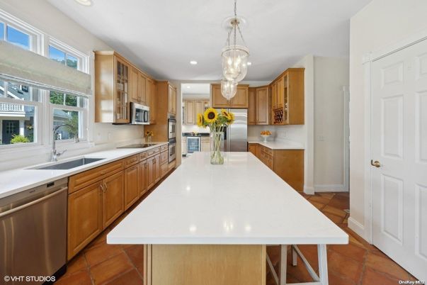 Interior, Kitchen, Pendant Lights, Recessed Lighting, Stainless Steel Appliances