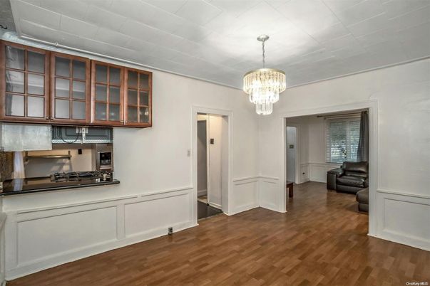 Chandelier, Interior, Kitchen, Wood Texture Flooring