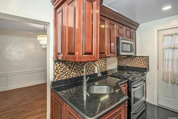 Chandelier, Interior, Kitchen, Pendant Lights, Recessed Lighting, Wood Texture Flooring