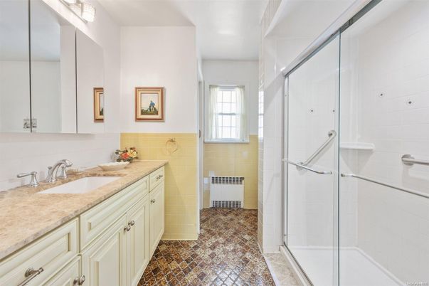 Bathroom, Dual Sink Vanities, Glass Shower, Interior