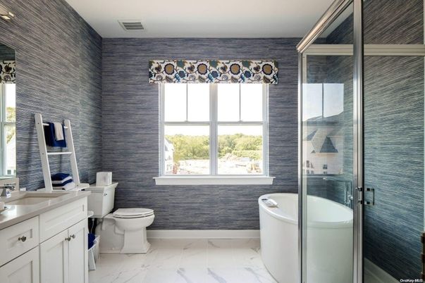 Bathroom, Glass Shower, Interior, Marble
