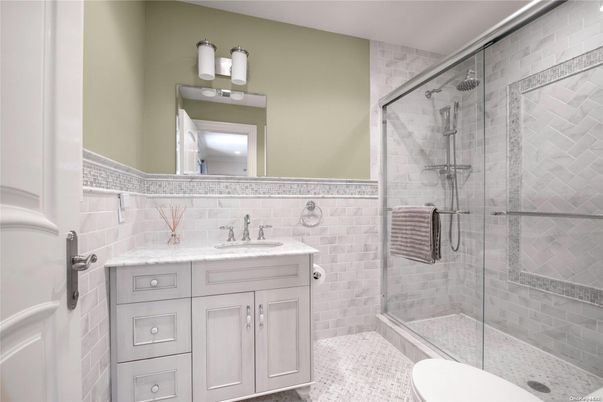 Bathroom, Glass Shower, Interior, Stone Walls