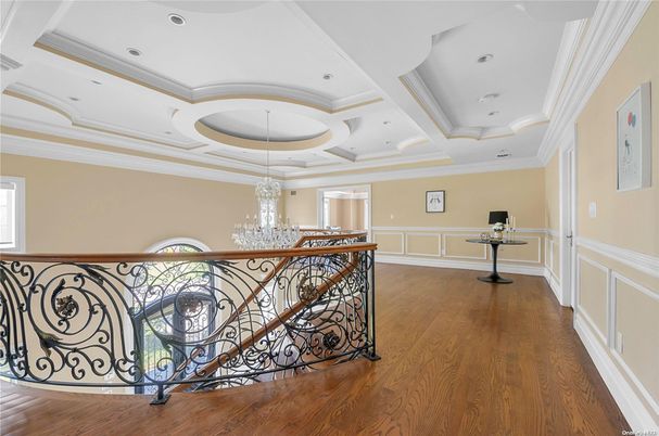 Chandelier, Interior, Recessed Lighting, Wood Texture Flooring