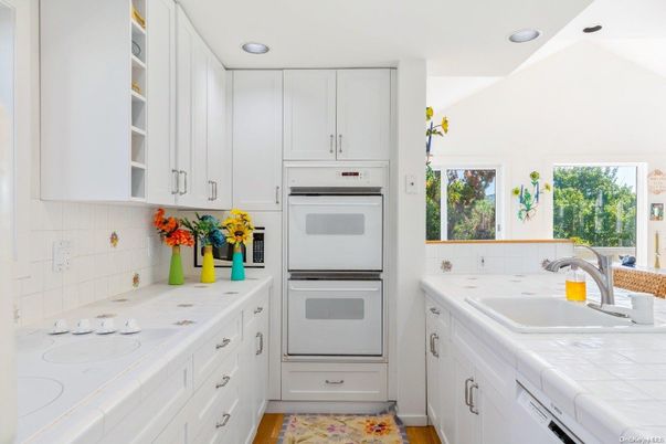 Interior, Kitchen, Recessed Lighting, Tile Countertops
