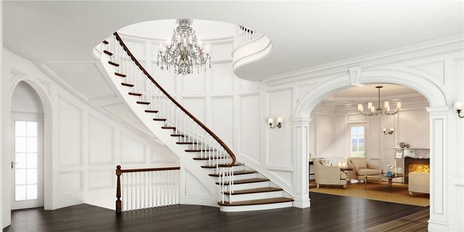 Chandelier, Fireplace, Interior, Living room, Wood Texture Flooring
