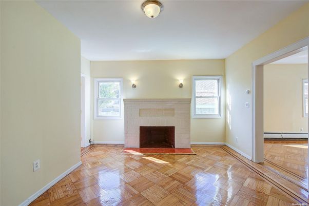 Empty room, Fireplace, Interior, Wood Texture Flooring